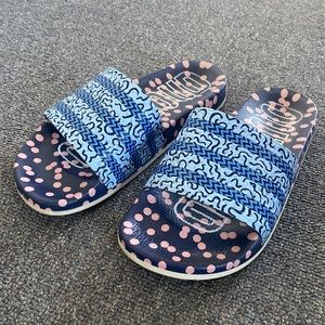 Adidas “Out Loud” slides.  Barely worn.  Size women’s 7